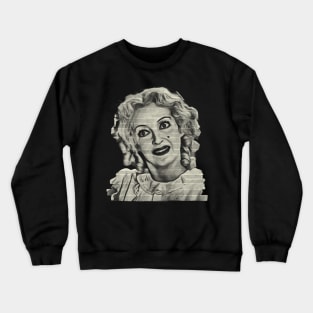 Bette Davis - Paper Tape Crewneck Sweatshirt